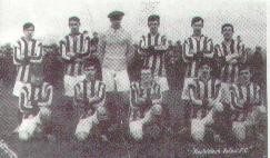 Talbot 1910 in red and white strips