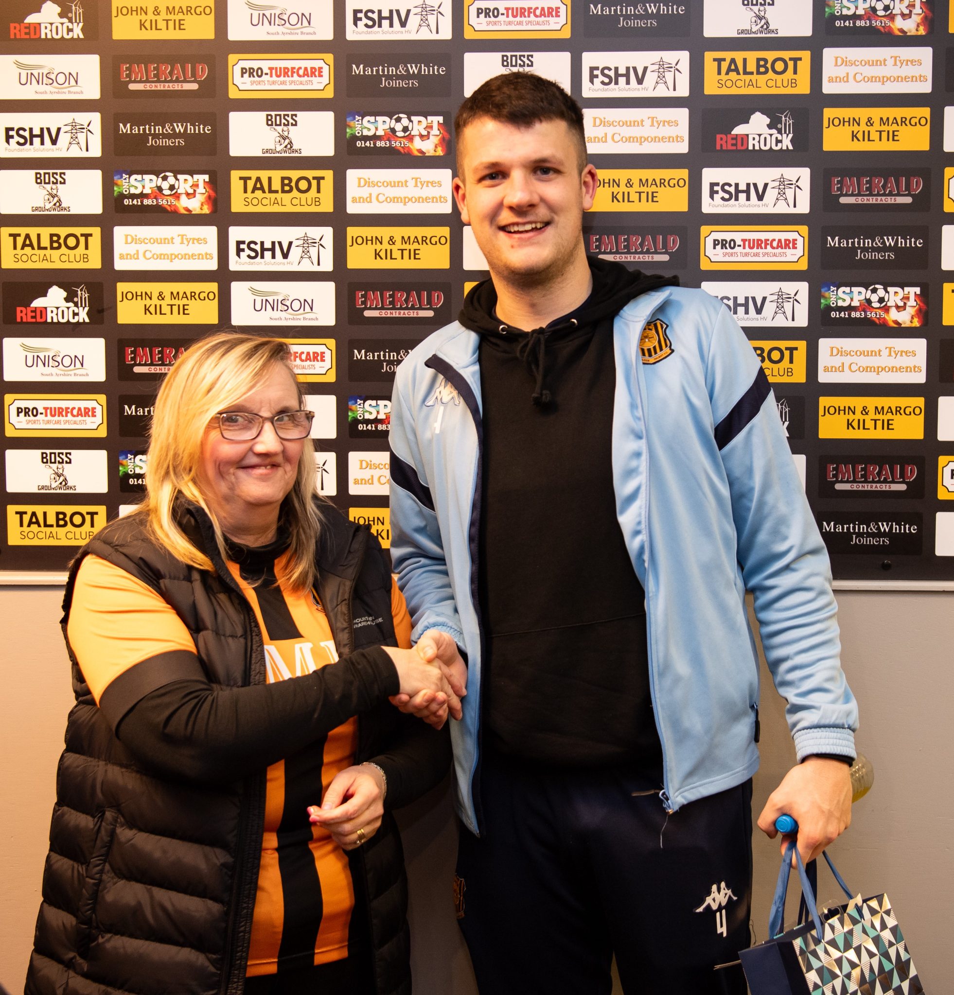 Talbot v Beith Juniors 30th March 2024 Match Sponsors & Awards Auchinleck Talbot Football Club